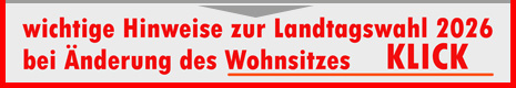 Wichtige Hinweise zur Landtagswahl 2026 bei Änderung des Wohnsitzes